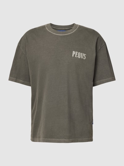 PEQUS T-Shirt in melierter Optik Anthrazit 2