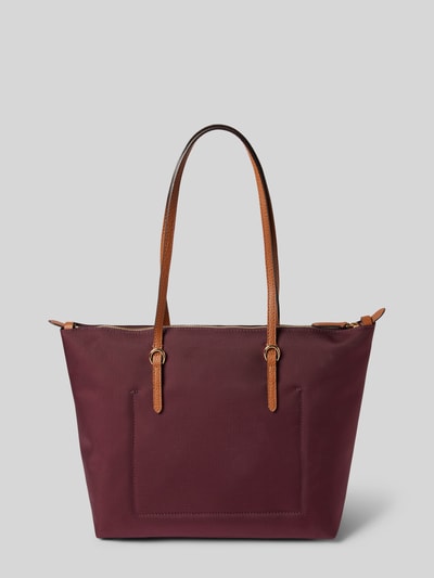 Lauren Ralph Lauren Shopper mit Strukturmuster Modell 'KEATON' Dunkelrot 4