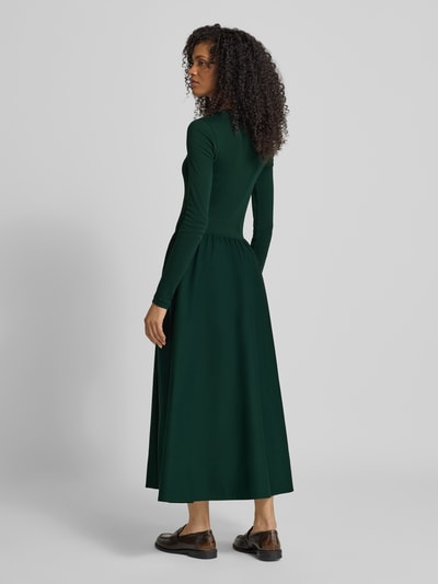 Polo Ralph Lauren Sukienka midi z okrągłym dekoltem Ciemnozielony 5
