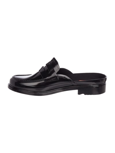 Hunter Slip-On Pennyloafer aus Gummi Black 4