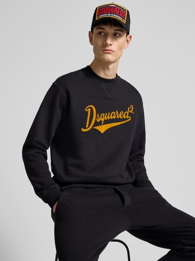 Dsquared2 Sweatshirt mit Label-Print Black 3