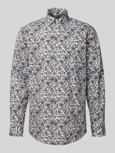 SEIDENSTICKER REGULAR FIT Regular fit zakelijk overhemd van katoen met kentkraag Olijfgroen - 2