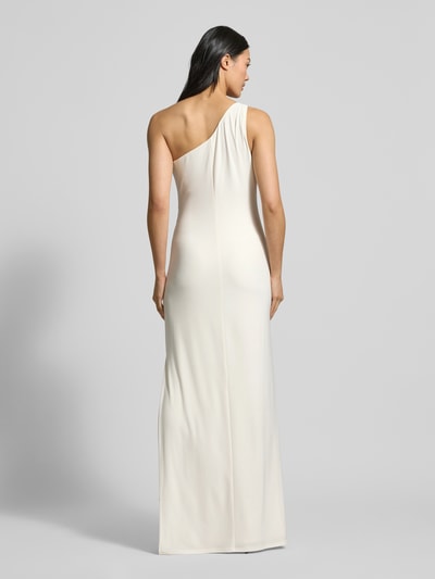 Lauren Ralph Lauren Abendkleid mit seitlicher Raffung Modell 'BELINA' Offwhite 5