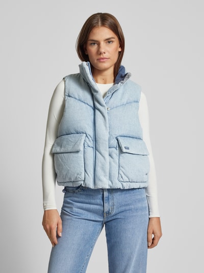 Levi's® Bodywarmer met klepzakken, model 'WESTERN BUBBLE' Jeansblauw - 4