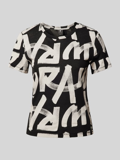 G-Star Raw T-shirt z nadrukiem z logo model ‘Calligraphy’ Czarny 2