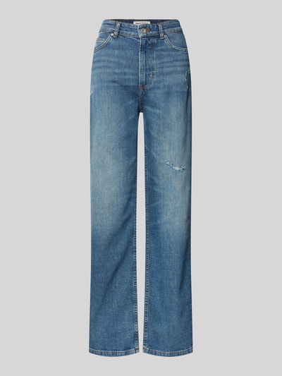 Marc O'Polo Straight fit jeans in destroyed-look Blauw - 2