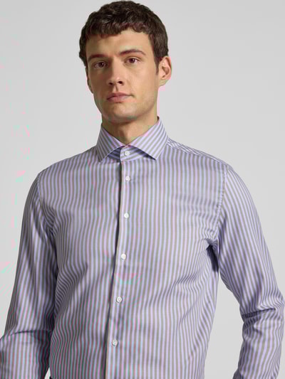 SEIDENSTICKER Slim fit zakelijk overhemd met kentkraag Zand - 3