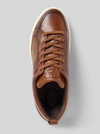 Lloyd Leren sneakers met label in reliëf, model 'METRO' Cognac - 3