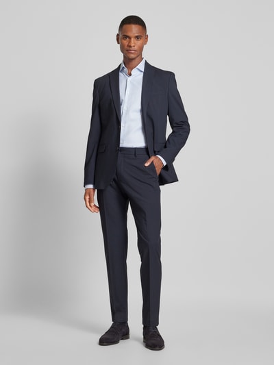 BOSS Slim Fit Business-Hemd mit Knopfleiste Modell 'Hank' Bleu 1