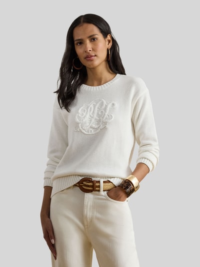 Lauren Ralph Lauren Bluza z wyhaftowanym logo Biały 4