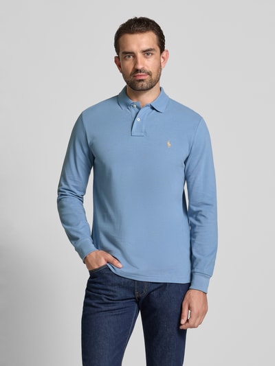 Polo Ralph Lauren Poloshirt met korte knoopsluiting Blauw gemêleerd - 4