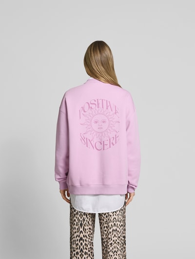 OH APRIL Oversized Sweatshirt mit Stehkragen Lila 5