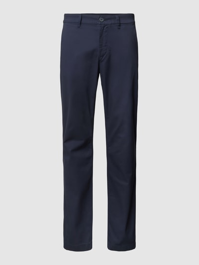 Tom Tailor Regular fit chino met paspelzakken Donkerblauw - 2