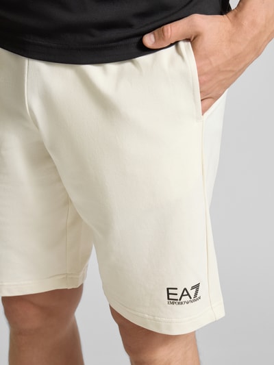 EA7 Emporio Armani Shorts mit elastischem Bund Offwhite 3