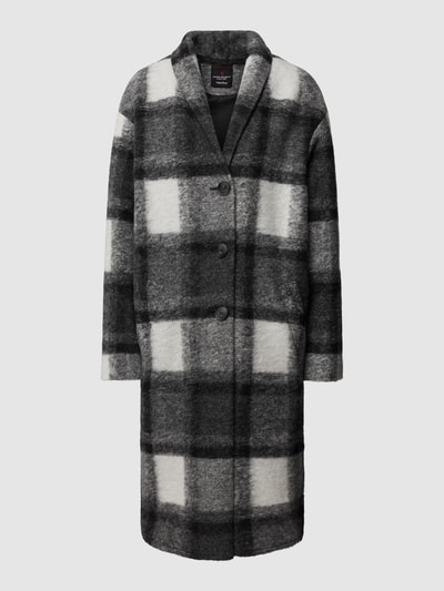 Fuchs Schmitt Mantel mit Allover-Muster Schwarz 2
