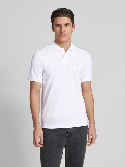 Marc O'Polo Regular Fit  Poloshirt aus reiner Baumwolle Weiss 4