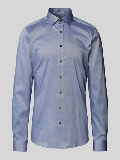 OLYMP Level Five Slim fit zakelijk overhemd met kentkraag, model 'New York' Marineblauw - 2