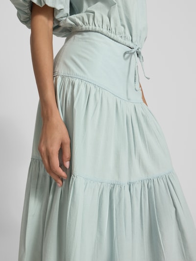 Lauren Ralph Lauren Midirock im Stufen-Look Modell 'TAYVRETTE' Hellgruen Melange 3