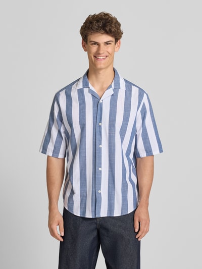 ONLY & SONS Relaxed Fit Freizeithemd aus reiner Baumwolle Modell 'TES' Jeansblau 4