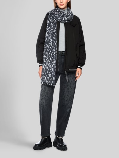 Marc Cain Loose Fit Bomberjacke mit College-Kragen Black 1