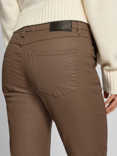 OPUS Jeansy o rozkloszowanym kroju z wpuszczanymi kieszeniami w stylu francuskim model ‘Ebbi’ Jasnobrązowy 3