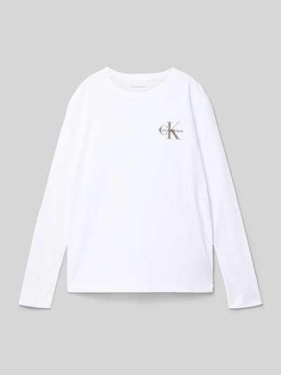 Calvin Klein Jeans Longsleeve met logoprint Wit - 1