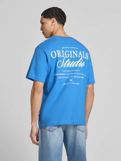 JACK & JONES T-Shirt mit Statement-Print Modell 'NORREBRO' Royal 5