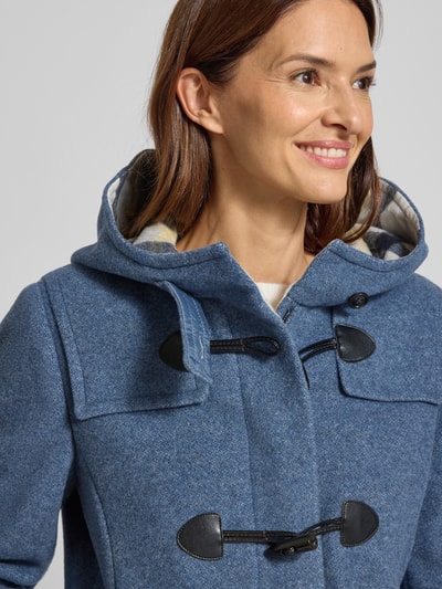 Gil Bret Dufflecoat mit Kapuze Blau Melange 3