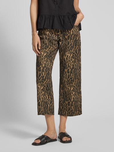 Angels Spodnie o skróconym kroju z wpuszczanymi kieszeniami model ‘Linn’ Beżowy 4