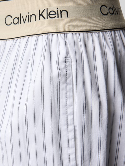 Calvin Klein Underwear Relaxed Fit Pyjama-Hose mit Logo-Stitching Modell 'Sleep' Offwhite 2