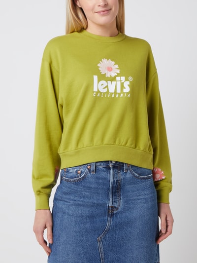 Levi's® Cropped Sweatshirt mit floralen Prints  Gruen 4