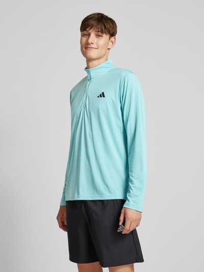 Adidas Training Sweatshirt mit Stehkragen Aqua 4