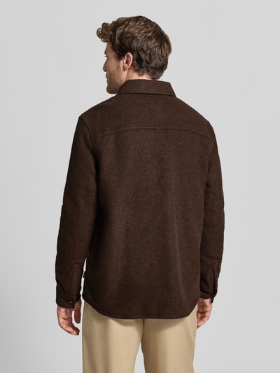 Barbour Hemdjacke mit Brusttaschen Modell 'Marltown' Dunkelbraun 5