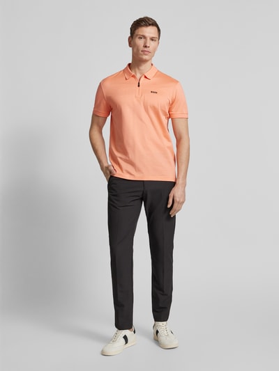 BOSS Green Poloshirt mit Label-Detail Modell 'Philix' Lachs 1