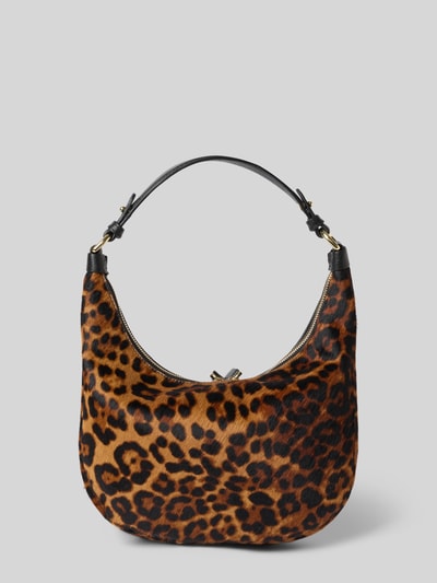 Produktfoto, Hobo Bag aus echt leer Model 'TEMI' von Abro, Bontlook, labelprint, afneembare schouderband, binnenvak met rits, breedte 32 cm, lengte 26 cm, diepte 5 cm, schouderbandlengte 133 cm