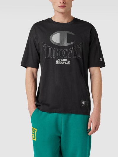 CHAMPION T-Shirt aus Baumwolle Schwarz 4