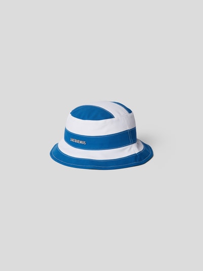 Jacquemus Bucket Hat mit Streifenmuster Blau 2