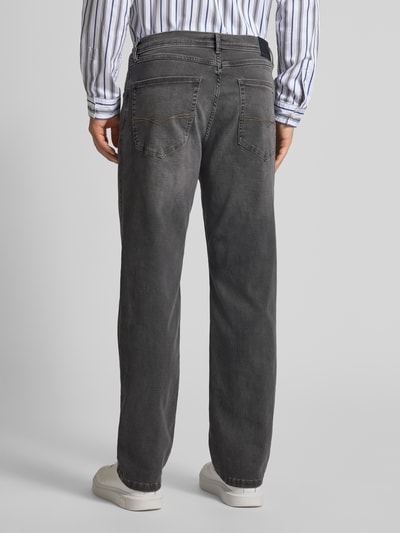 Christian Berg Men Regular Fit Jeans mit Eingrifftaschen Hellgrau Melange 5