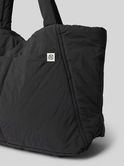 MSCH Copenhagen Shopper met labeldetail, model 'SIRIA SASJA' Zwart - 3