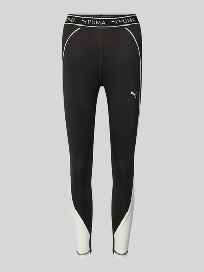 Puma Legging met elastische band met logo Metallic zwart - 1