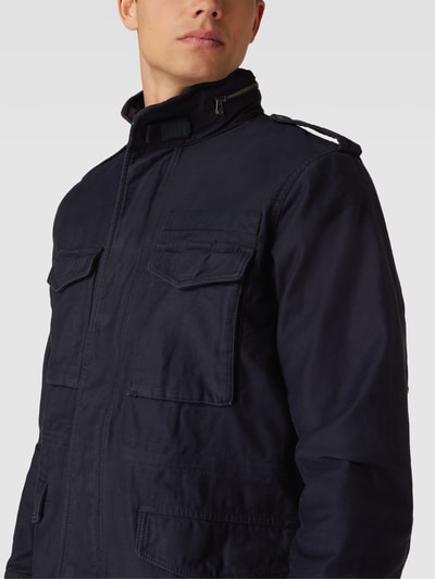 Superdry Fieldjack met klepzakken, model 'VINTAGE MILITARY M65' Marineblauw - 3