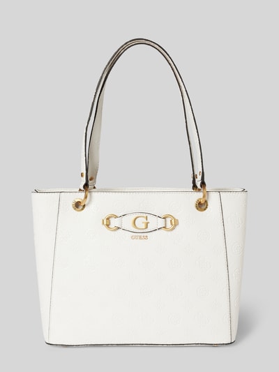 Guess Shopper mit Label-Badge Modell 'IZZY PEONY' Stein 1