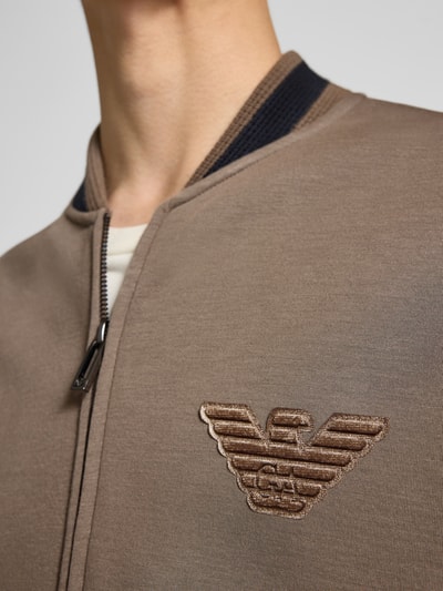 Emporio Armani Sweatjacke mit Zweiwege-Reißverschluss Schlamm 3