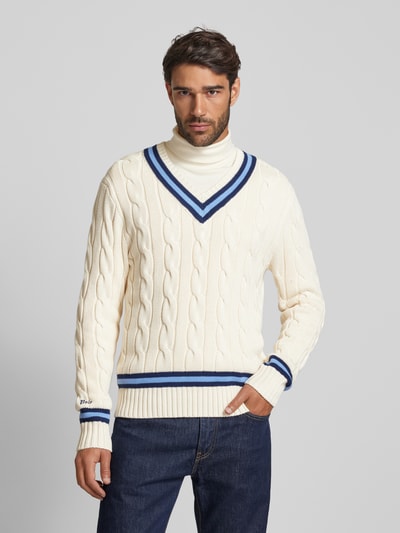 Polo Ralph Lauren Pullover mit Label-Detail Offwhite 4