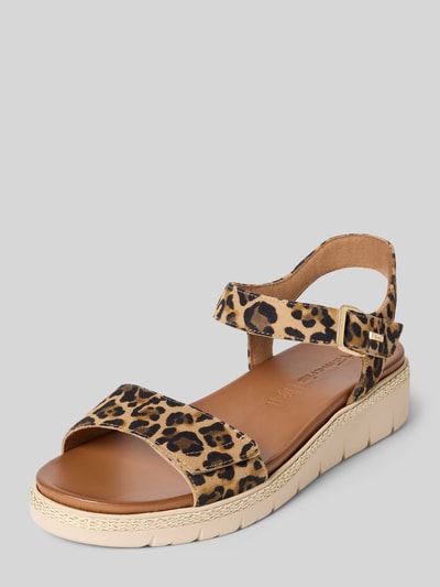 Tamaris Sandalen mit Klettverschluss Beige 1