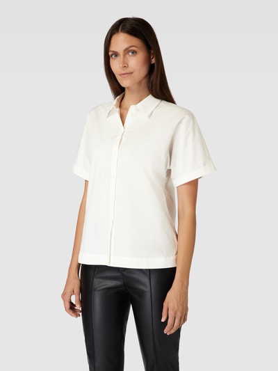 Esprit Collection Bluse in unifarbenem Design Offwhite 4