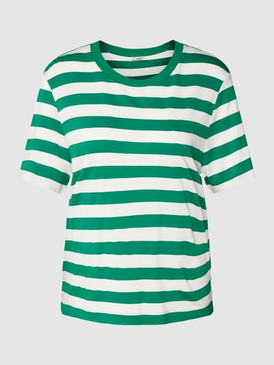 Marc O'Polo Denim T-shirt van viscose met streepmotief Groen - 2