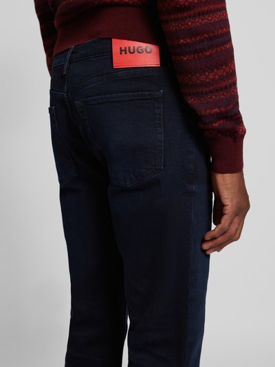 HUGO Jeansy o kroju tapered fit z 5 kieszeniami Jeansowy niebieski 3