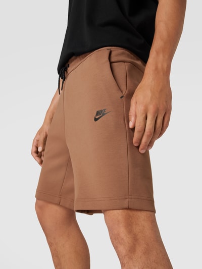 Nike Sweatshorts mit Label-Print Camel 3