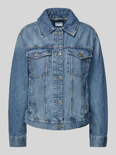 Jake*s Casual Jeansjacke mit Brustpattentaschen Jeansblau 2